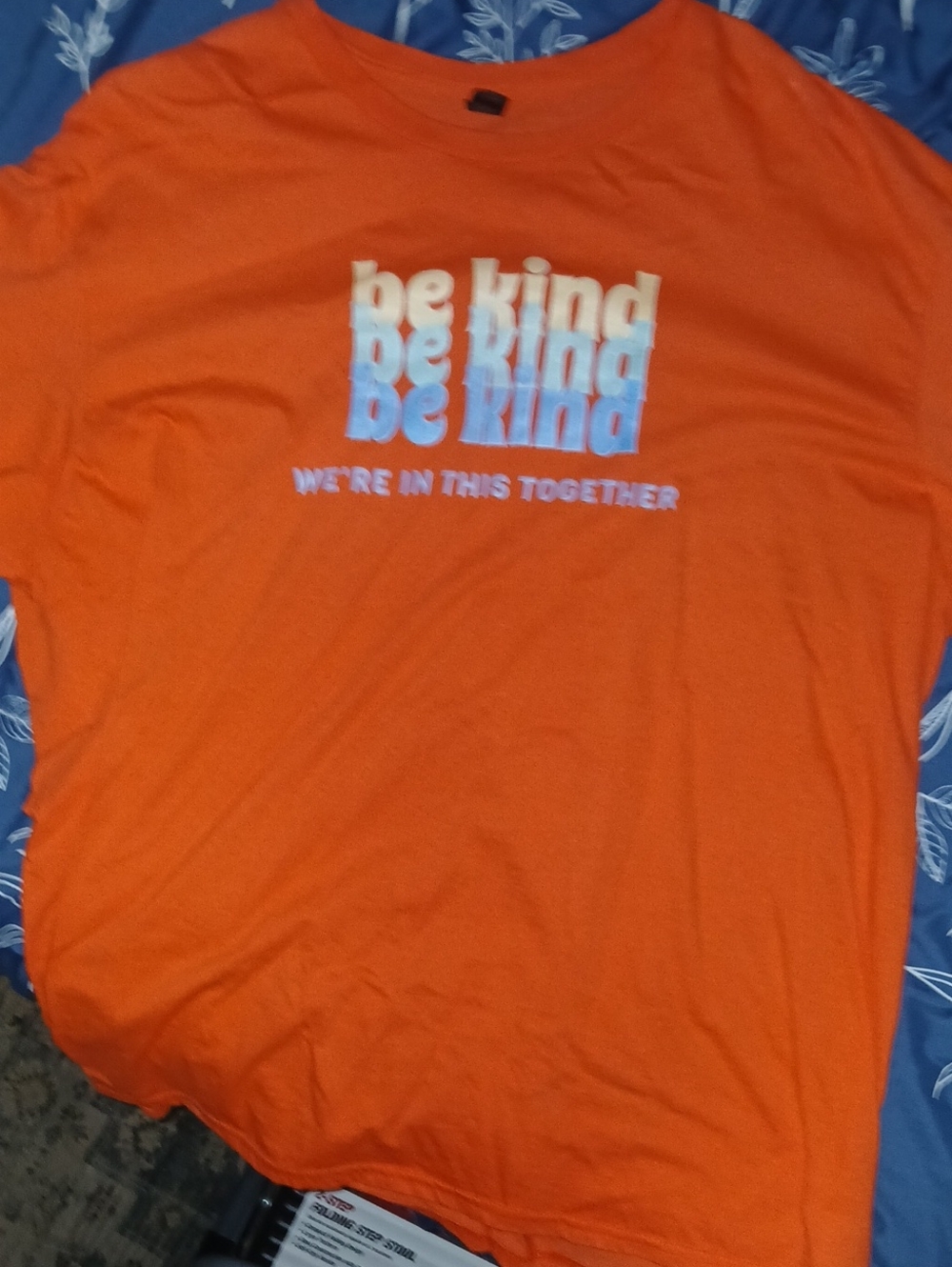 Be Kind We're In This Together Orange Tshirt